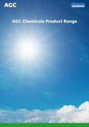 AGC Chemicals Product Range - AGCCE