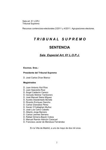 Sentencia del Supremo - AELPA - Asociación Española de Letrados ...