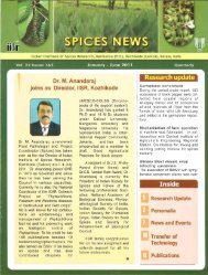 Inside - Indian Institute of Spices Research