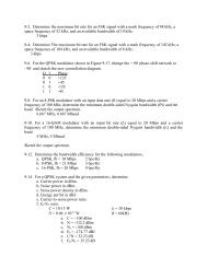 9-2. Determine the maximum bit rate for an FSK signal with a mark ...