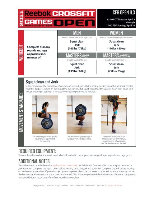 Squat clean and Jerk - CrossFit