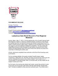 Ladeairous Sets World Record in First Regional Weekend - CrossFit