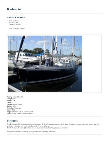 Breehorn 44 - Salona Yachts