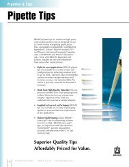 Pipette Tips Compatibility Chart