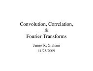 Fourier transforms & the convolution theorem - UGAstro