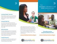 Federal Student Aid for Counselors - ED Pubs