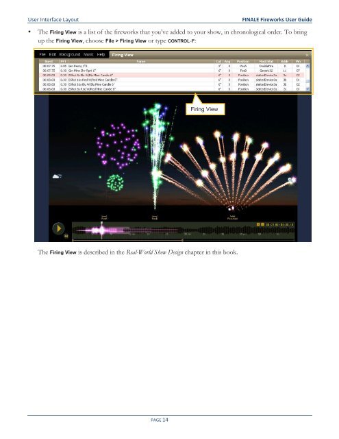 FINALE Fireworks User Guide