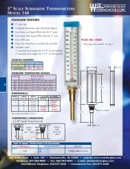 Weksler Glass Specialty Thermometers - Kodiak Controls