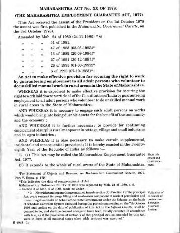 Maharashtra Employment Guarantee Act, 1977