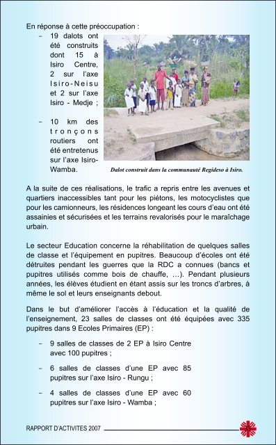 RAPPORT D'ACTIVITES 2007 - Caritas