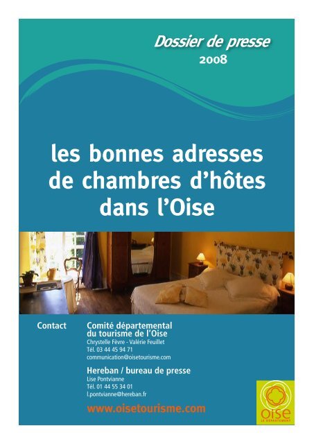 les bonnes adresses de chambres d'hÃ´tes dans l'Oise - ComitÃ© ...