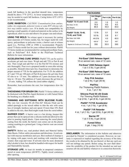 View Datasheet - Mouldlife