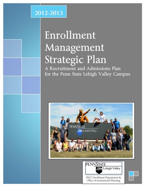 Enrollment Management Strategic Plan 2012-2013 - Institutional ...