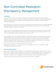 Non-Controlled Medication Discrepancy Management - The Pyxis ...