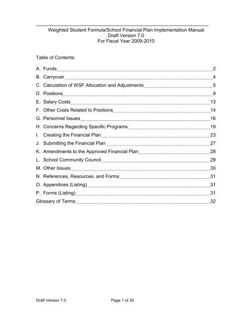 2009-2010 WSF Implementation Manual FY2009-10 - Hawaii ...