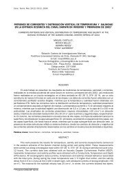 patrones de corrientes y distribuciÃ³n vertical de temperatura y ...