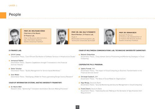 The E-Finance Value Chain - E-Finance Lab Frankfurt am Main