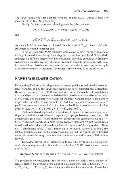 214 chapter 5 naive bayes