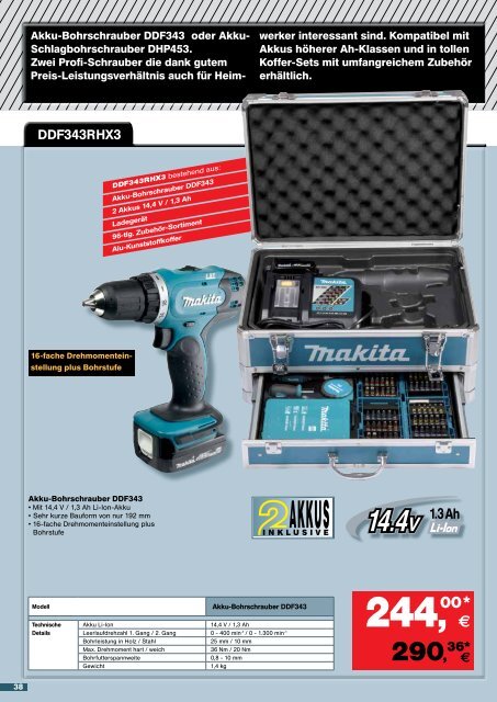 Makita Aktion April - Juli 2015