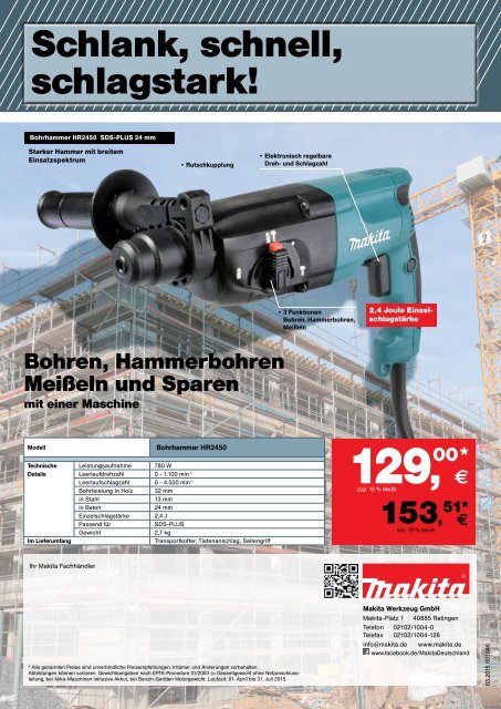 Makita Aktion April - Juli 2015