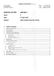 JABIRU AIRCRAFT PTY LTD SERVICE LETTER: JSB 002-2