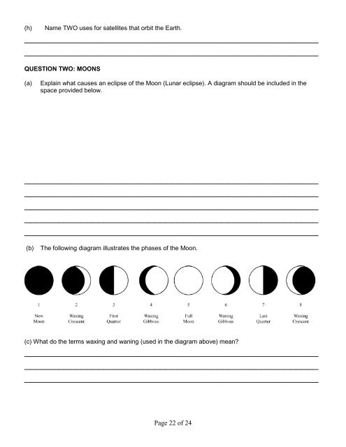 Year 9 2009 Exam