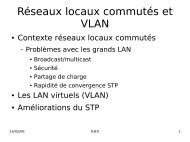 Réseaux locaux commutés et VLAN