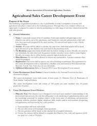 Ag Sales Rules - Illinois Agricultural Education