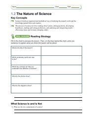 1.2 The Nature of Science Key Concepts