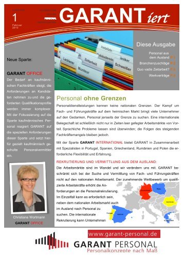 GARANTiert NEWSLETTER 02.2013 - GARANT Personal GmbH