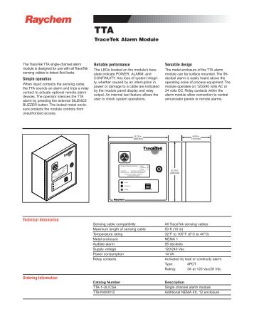 TTA Alarm Module Data Sheet - California Detection Systems