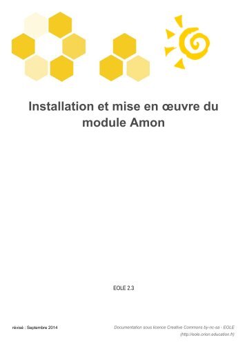 Installation et mise en Åuvre du module Amon - Eole - AcadÃ©mie de ...