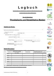 Logbuch fÃ¼r FA Physikalische und Rehabilitative Medizin