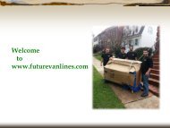 Moving and Relocation Service  by Future Van Lines in Maryland