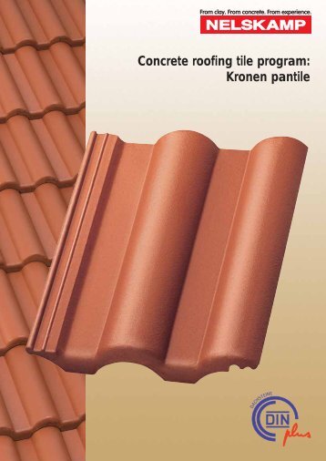 Concrete roofing tile program: Kronen pantile - Nelskamp