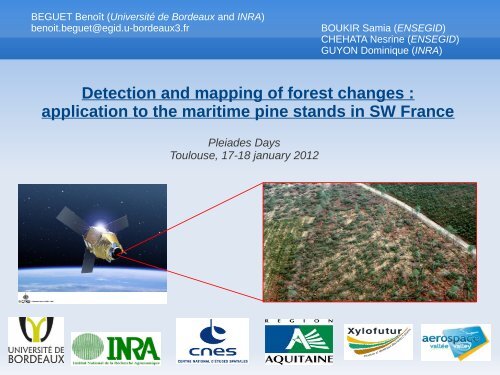 Detection and mapping of forest changes : application to the ...