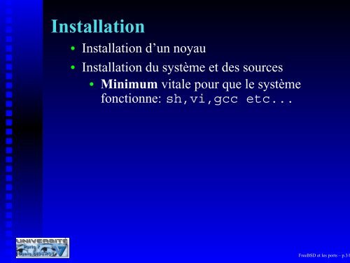 FreeBSD et les ports