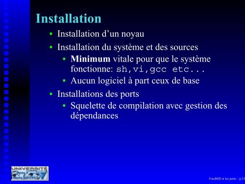 FreeBSD et les ports