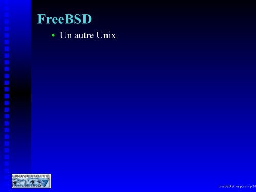 FreeBSD et les ports