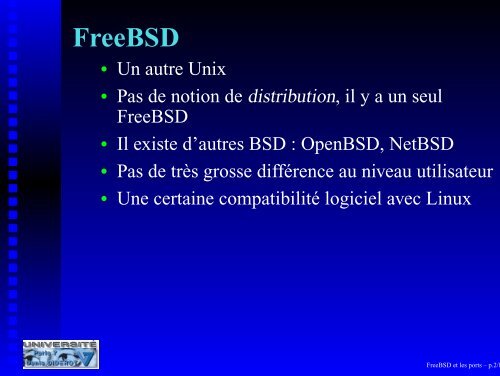 FreeBSD et les ports