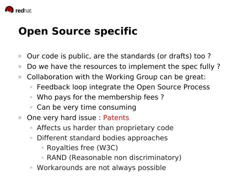 Standards, the kernel and Open Source - Daniel Veillard