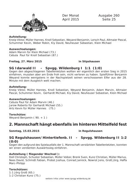 Ausgabe 260 - April 2015