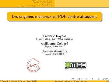 Les origamis malicieux en PDF contre-attaquent - Actes du SSTIC