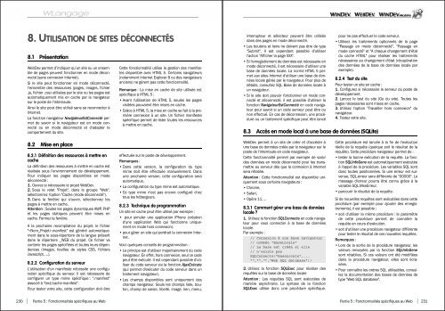 8 Utilisation De Sites D
