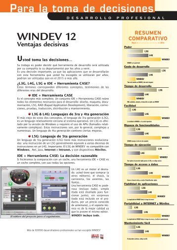 Para la toma de decisiones - Source : www.pcsoft-windev-webdev ...