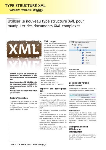 Utiliser le nouveau type structuré XML pour manipuler des ...