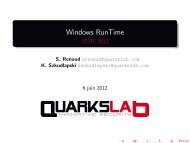 Windows RunTime - SSTIC 2012 - QuarksLAB