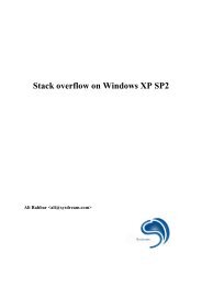 Stack overflow on Windows XP SP2.pdf - Sysdream