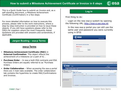 2 job aid how to submit a mac or invoice in 6 steps esa p invoice mac