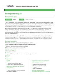 Management agile - Valtech Training